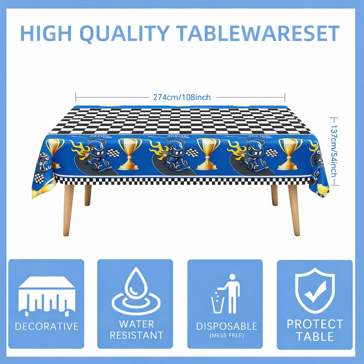 UBGKCJSJ truck tablecloth and ribbon tie the look for a polished display