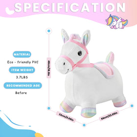 UBRAVOO Hopper Toy free hand pump enables quick inflation for instant fun