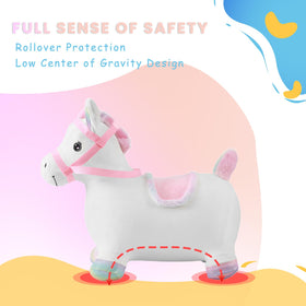 UBRAVOO Hopper Toy soft-fluff cover offers gentle, cozy play for toddlers