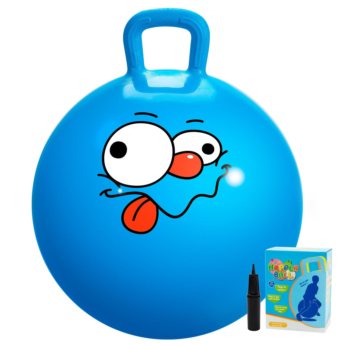 U&C Planet 18in blue hopper ball ready for indoor or outdoor play