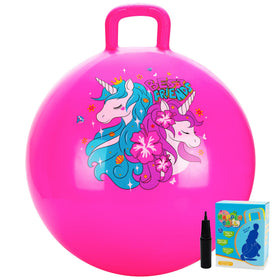 U&C Planet hopper ball with unicorn design, ideal for active indoor or outdoor play.