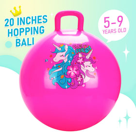 U&C Planet unicorn hopper ball, engaging kids with a magical graphic.