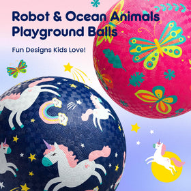 U&C Planet balls ready for dodgeball and kickball in any setting
