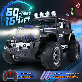 UCAI 1:16 RC car side profile emphasizing open doll seating area.
