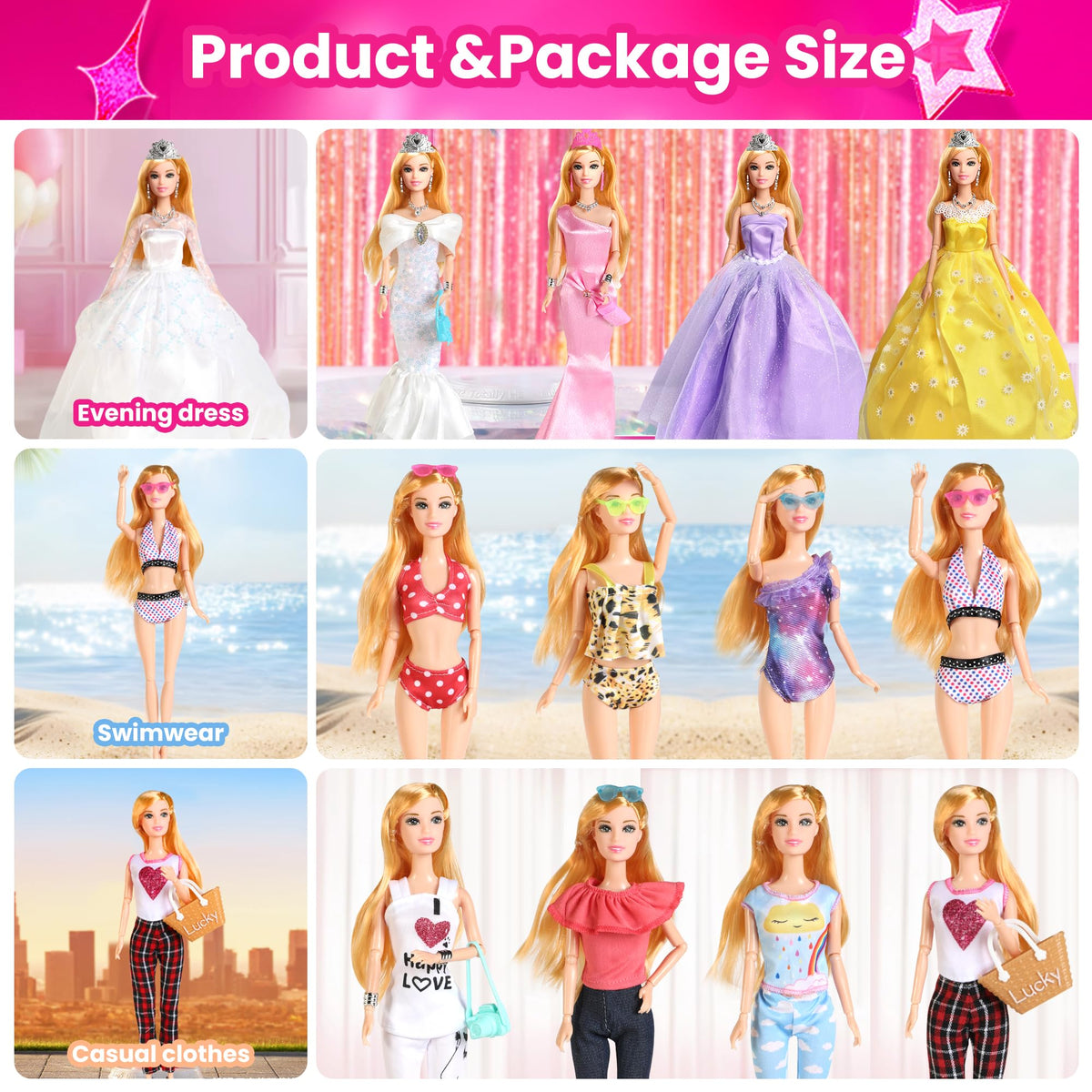 UCanaan doll accessory suitcase keeps travel-ready outfits organized