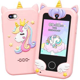 UCIDCI Unicorn Kids Smart Phone toy front view for playful pretend calls and learning