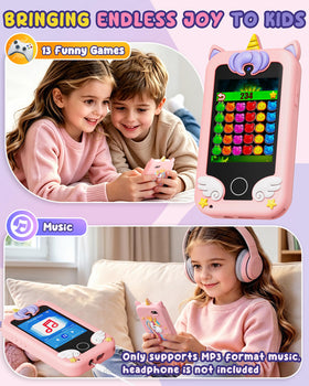 UCIDCI Unicorn Kids Smart Phone MP3 style music player features