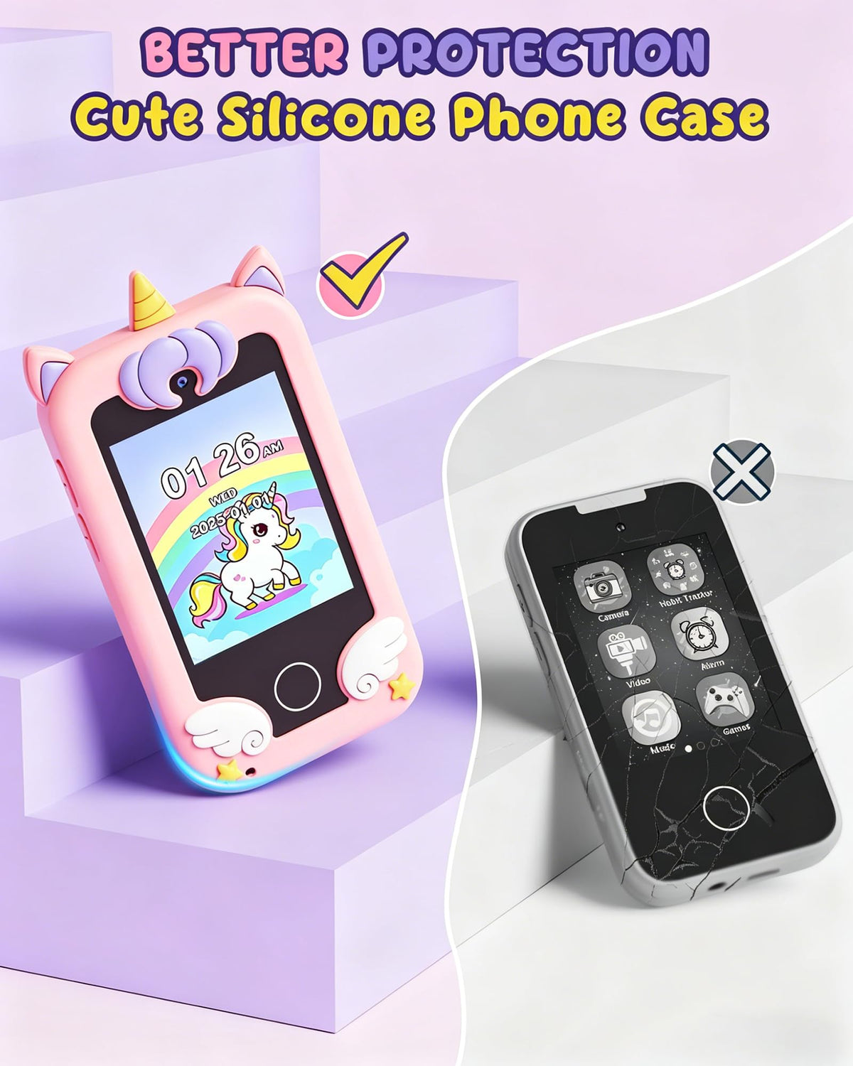 UCIDCI Unicorn Kids Smart Phone deluxe gift set packaging