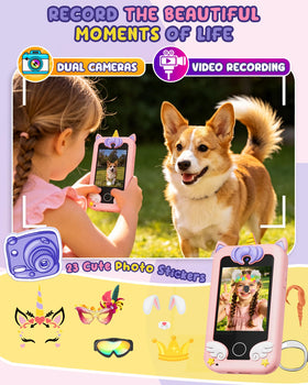 UCIDCI Unicorn Kids Smart Phone photo and video capture feature for kids