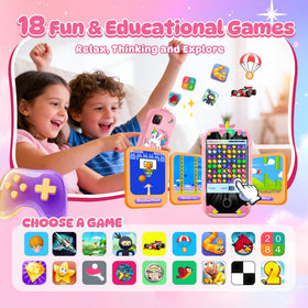 Uckqui pink unicorn case protects against drops during play.