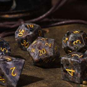 UDIXI Flame Yooperlite Dice hand-polished for smooth, precise rolls