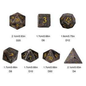 UDIXI Flame Yooperlite Gift Box ideal for tabletop game lovers