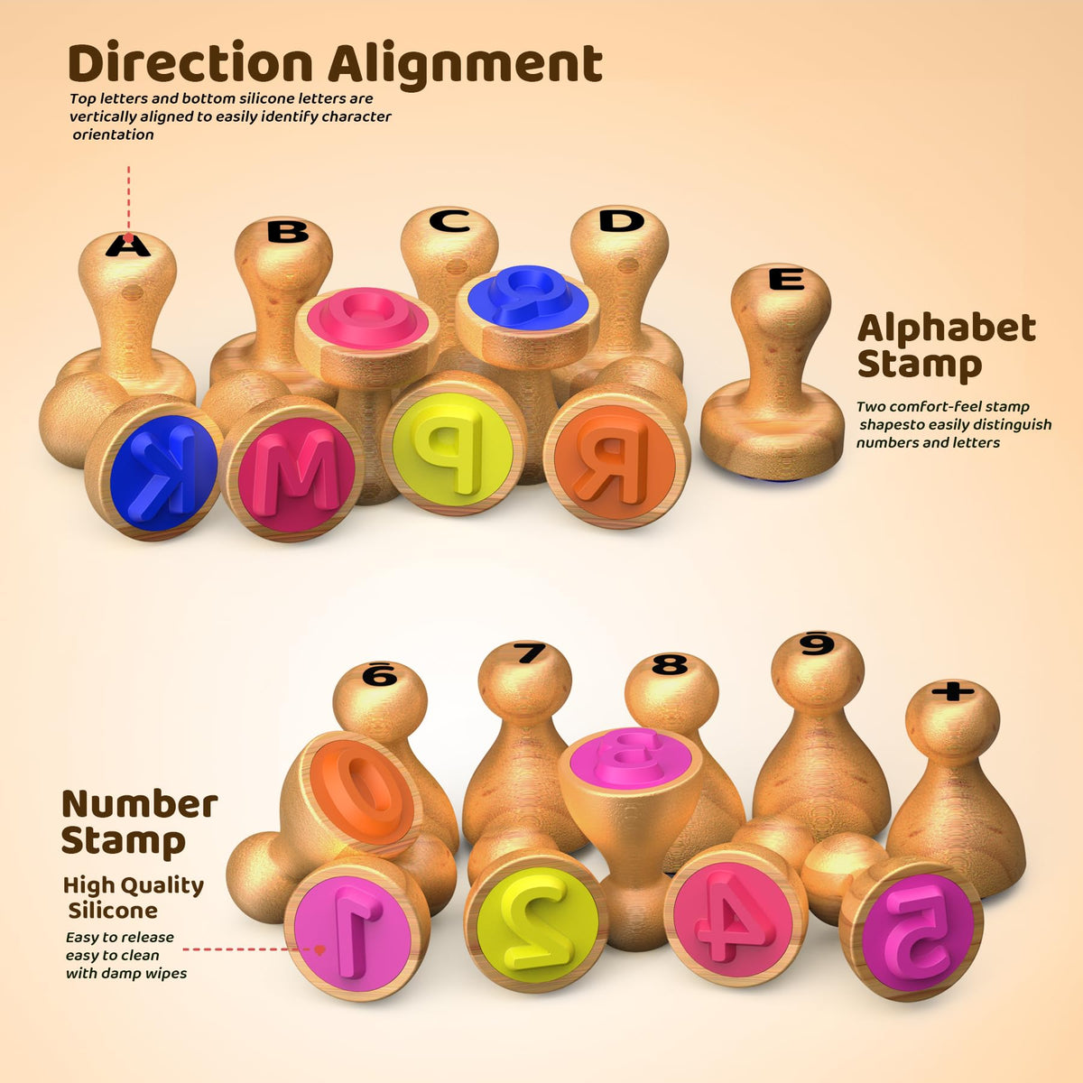 UdoUto arithmetic symbol stamps pair with the cards for friendly math challenges.