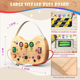 UdoUto LED lights and buttons support color recognition and cause-and-effect learning