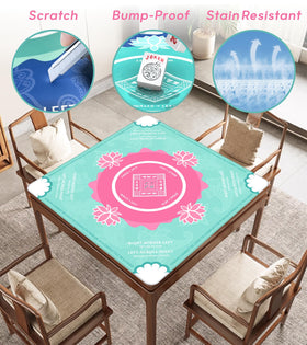 Ufeiyy Mahjong Mat natural rubber surface resists moisture and stays soft