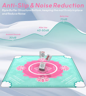 Ufeiyy Mahjong Mat non-slip base keeps tiles secure