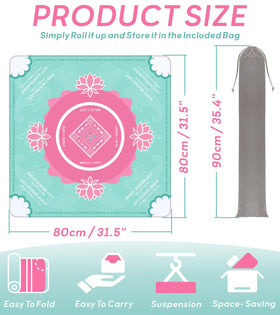 Ufeiyy Mahjong Mat roll for storage demonstrates space-saving convenience