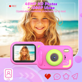Uffylle Kids Camera underwater use during snorkeling and swimming.