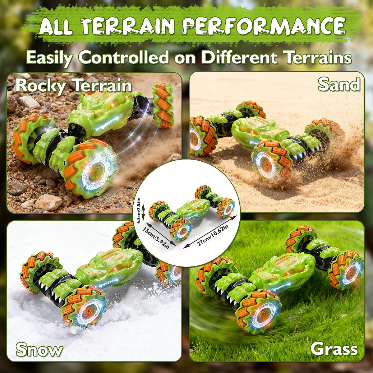 Ufilni LED lights and music enhance evening play sessions.