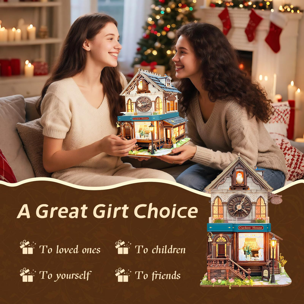 UFLJPKS Cuckoo House on display adds handcrafted charm.