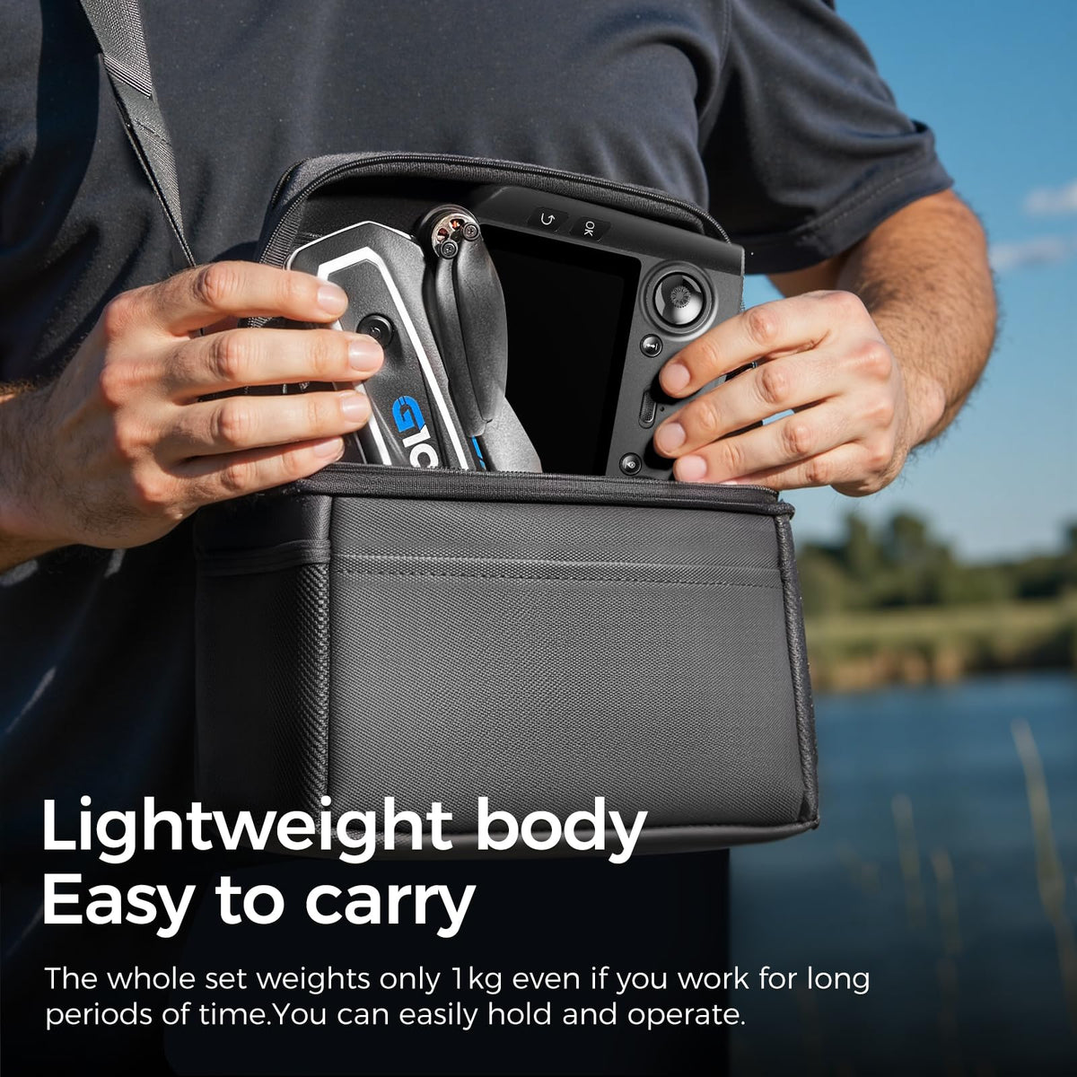 UFLYTOO LA lightweight design under 250g for easy portability.