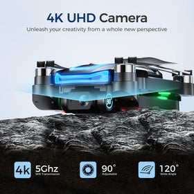 UFLYTOO LA remote controller with 4-5 inch screen for real-time viewing.