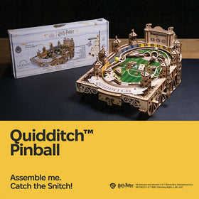 UGEARS Harry Potter Quidditch Pinball storage chest, keeps game balls organized after play