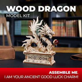 UGEARS Mechanical dragon movement emphasizes moving parts and interactive play.