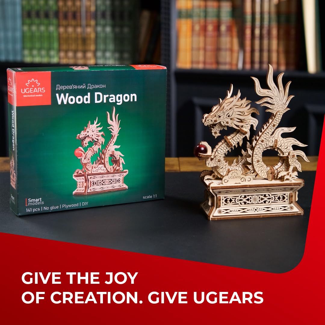 UGEARS Push-button mechanism in action demonstrates playful mechanical function.