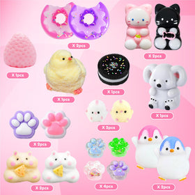 UGRASEA Taba a Squishy Pink Strawberry for calming squeezes and playful decor.
