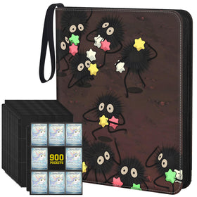 UGYAZX 9 pocket binder with clear focus on card storage and protection