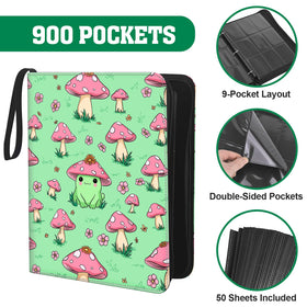 UGYAZX 900-pocket capacity pages maximize storage without bulk.