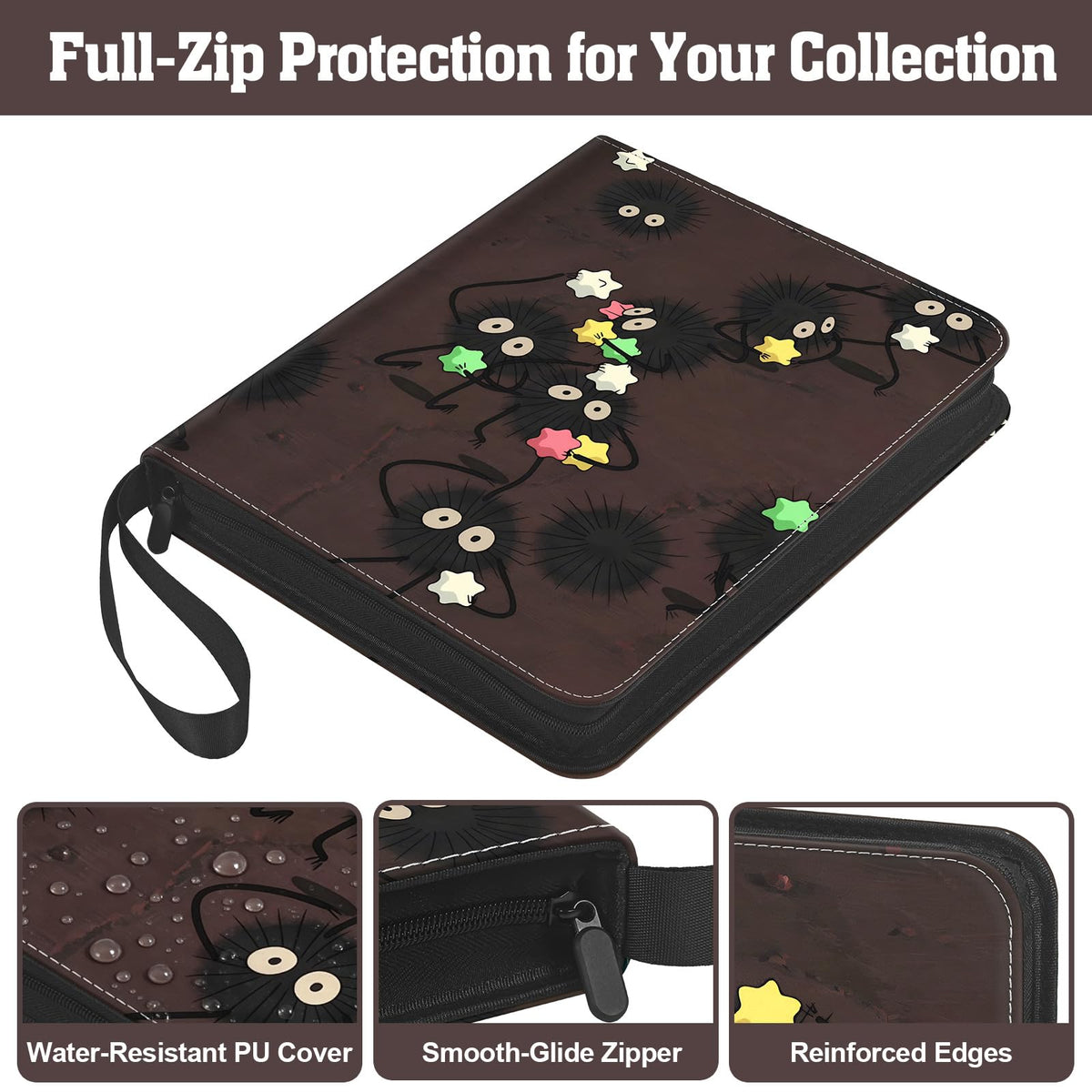 UGYAZX top loading pockets secure cards when zipped