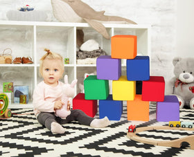 UHAPPYEE color blocks support imaginative building and safe throwing play