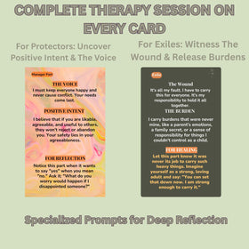 Back module journaling prompts for reflective practice on the card