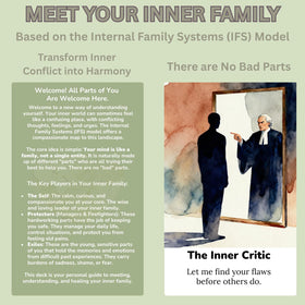 Self focused card guides calm inner leadership and mindful moments