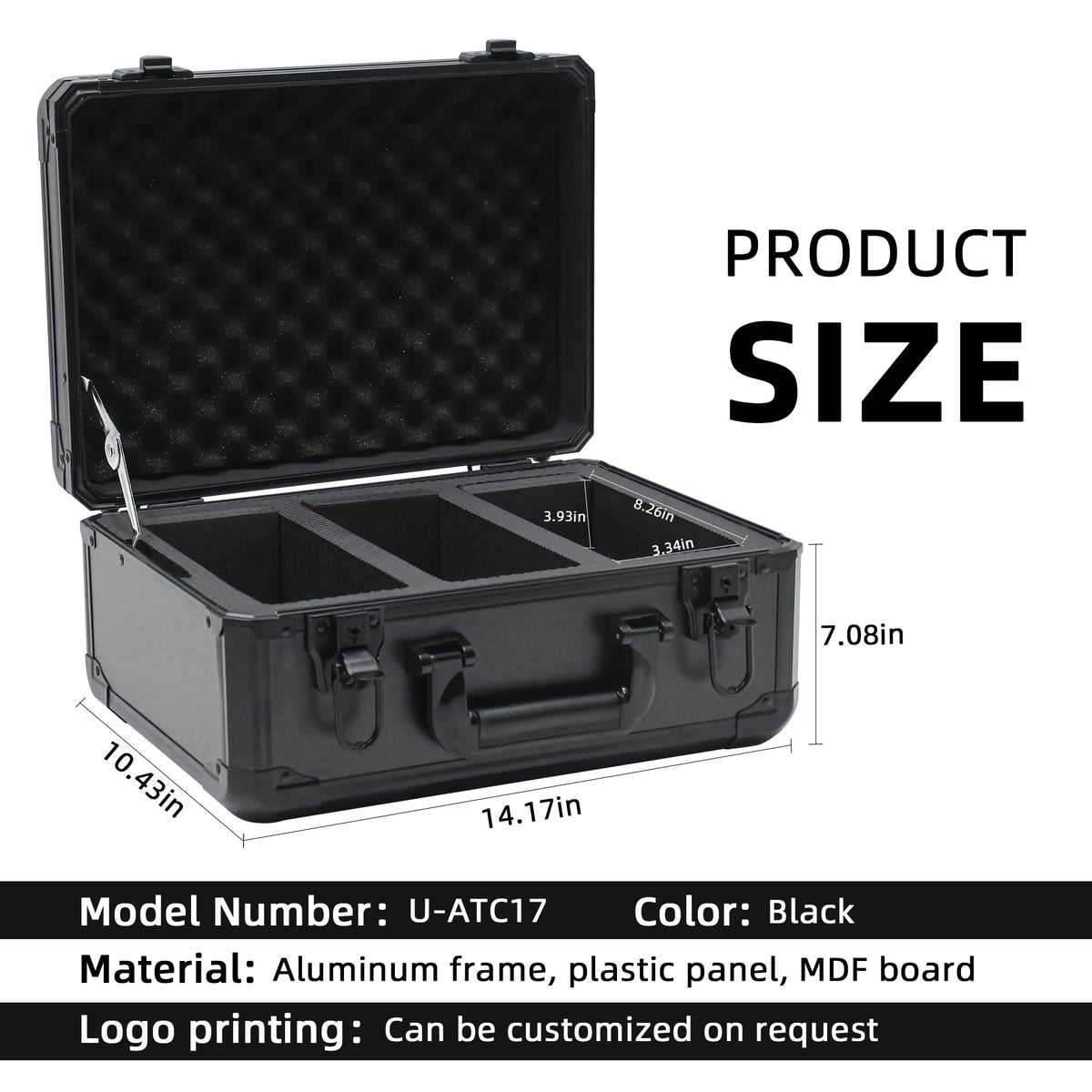 UHZBTEC reinforced corners and metal hardware boost portability and long-term reliability.