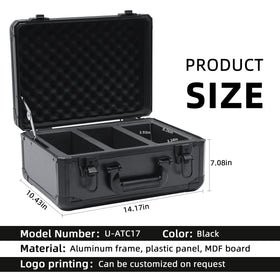 UHZBTEC reinforced corners and metal hardware boost portability and long-term reliability.