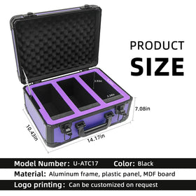 UHZBTEC graded card storage box side view highlighting reinforced corners
