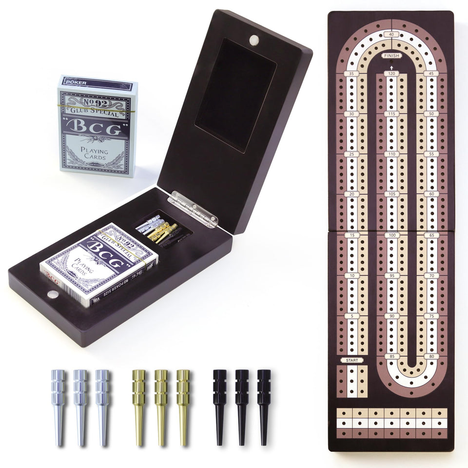 Uibyriy Cribbage Board three-track highlights colorful scoring tracks for easy play.