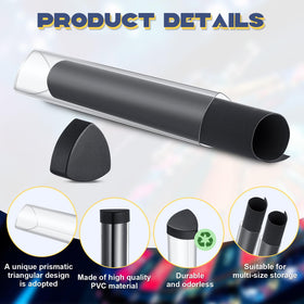 Uiifan clear PVC material showcases stored mats at a glance.