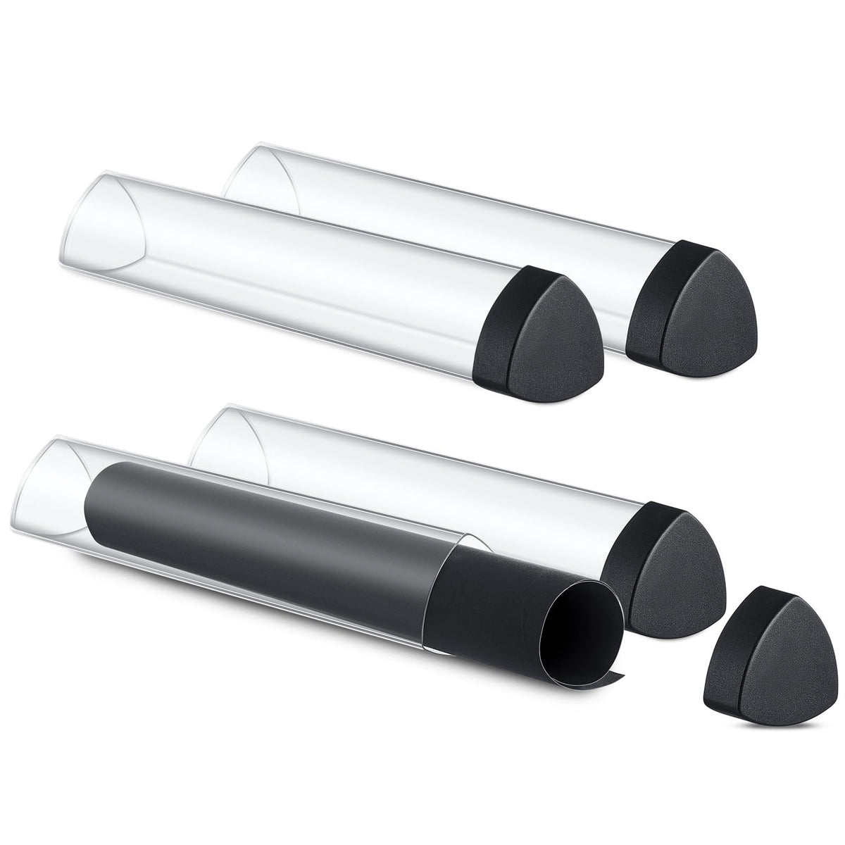 Uiifan prism-shaped playmat tube keeps mats organized and easy to grab.