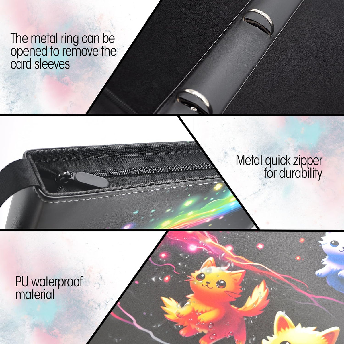 uimomn card binder wrist strap for comfortable carrying by kids and adults