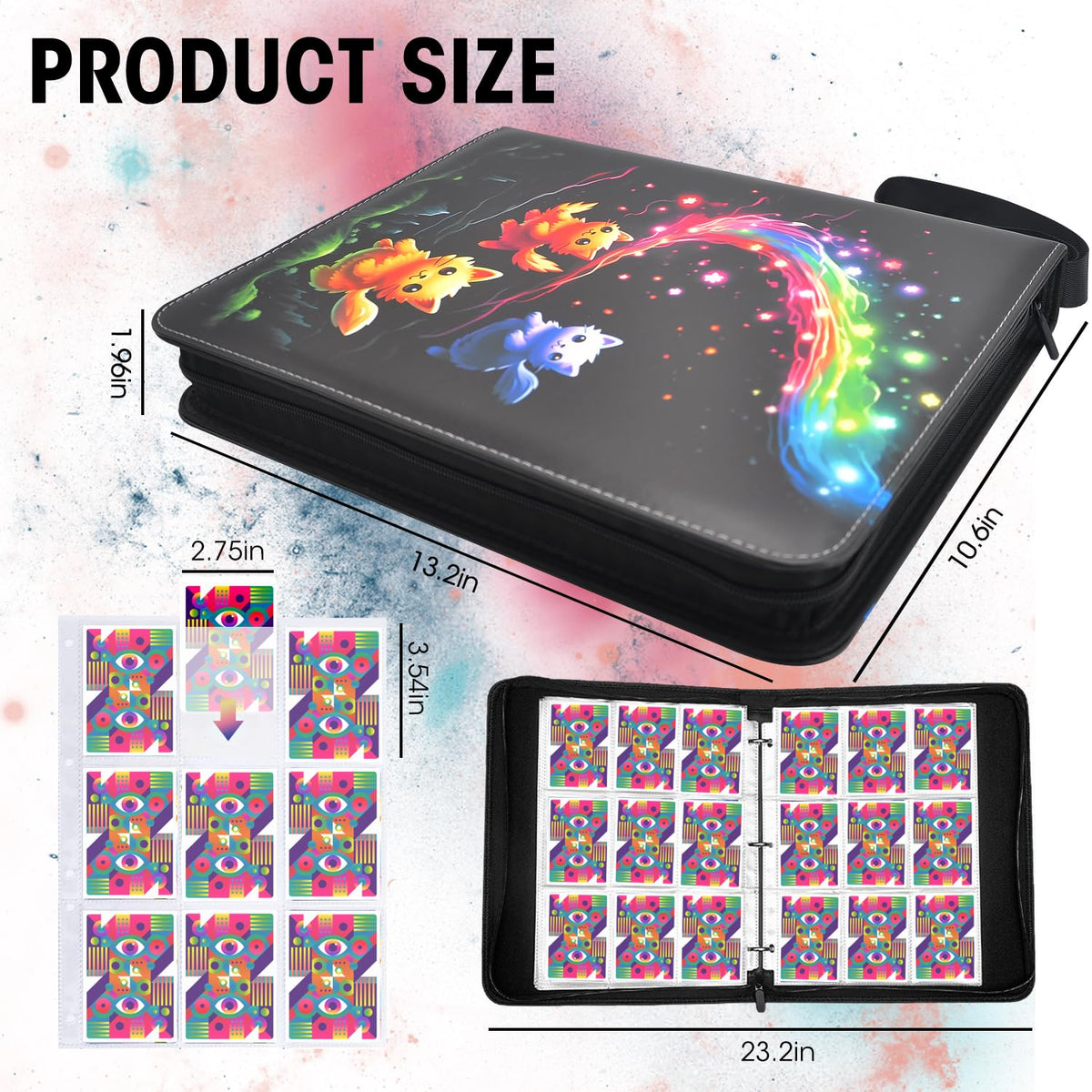uimomn card sleeves 50 pages protect up to 900 cards from scratches