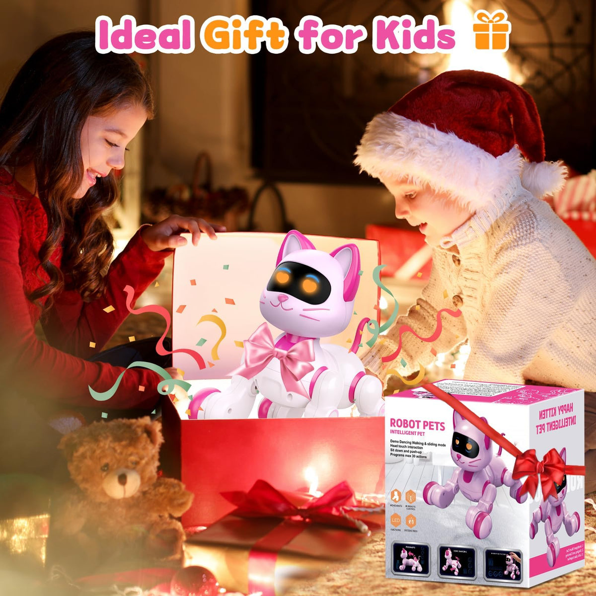 Uiopy robot-cat durable safe-build ensures long-lasting family fun
