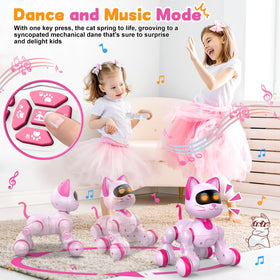 Uiopy robot-cat moves forward and backward for dynamic play sessions