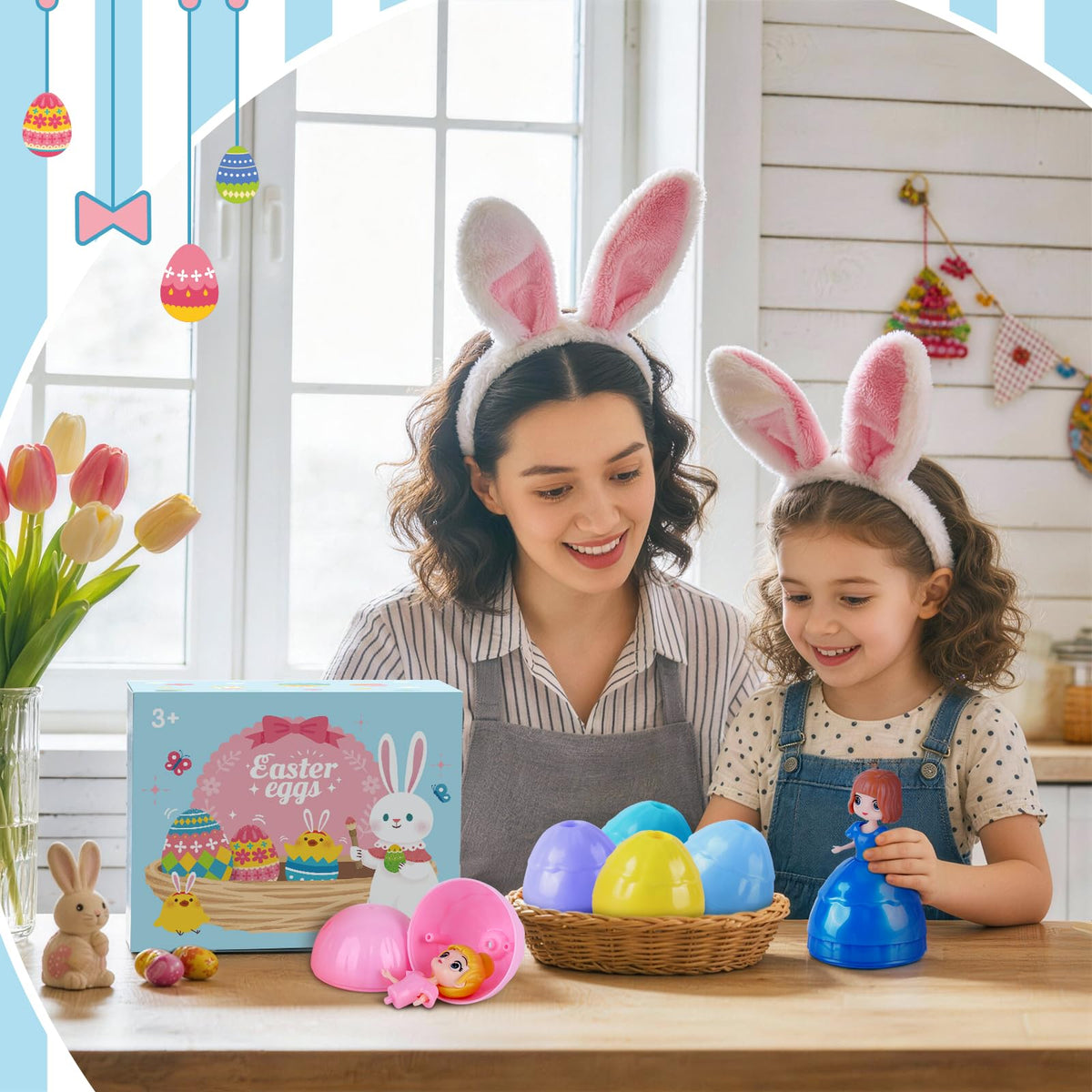 Uiseba cupcake-princess design eggs inspire imaginative play