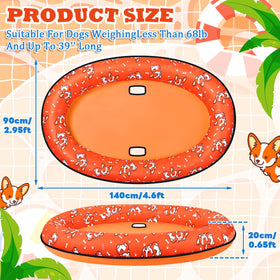 UJG dog float side view; fits small to medium dogs for comfortable afloat