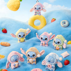 UKJNG Stitch Eat Something Before Sleep collectible on display shelf enhances room charm