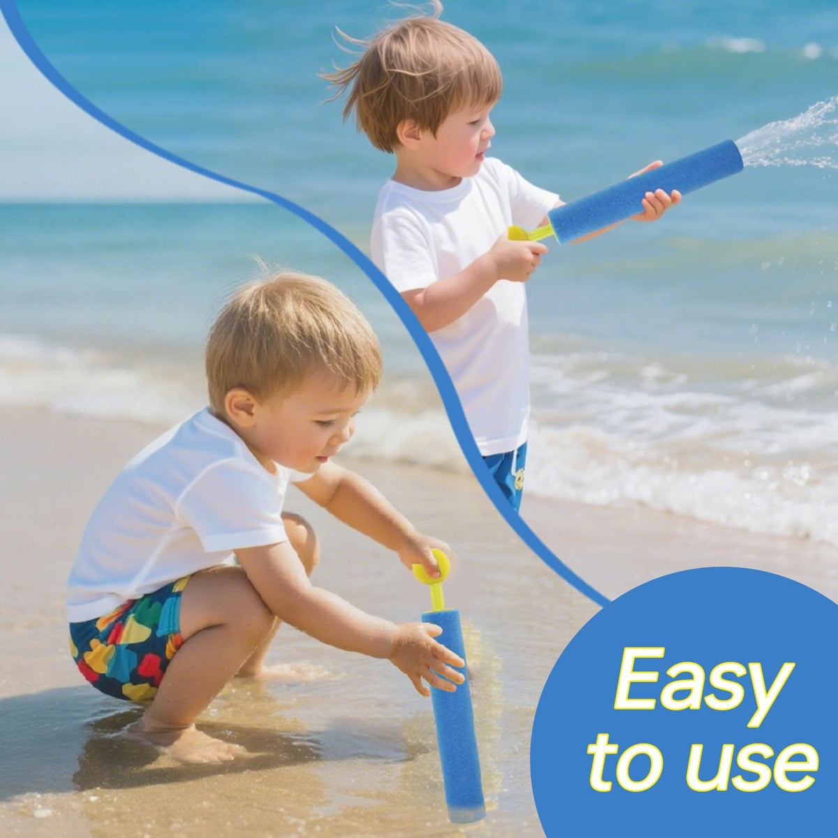 Ukontagood foam water guns with non-slip handle for comfy play.